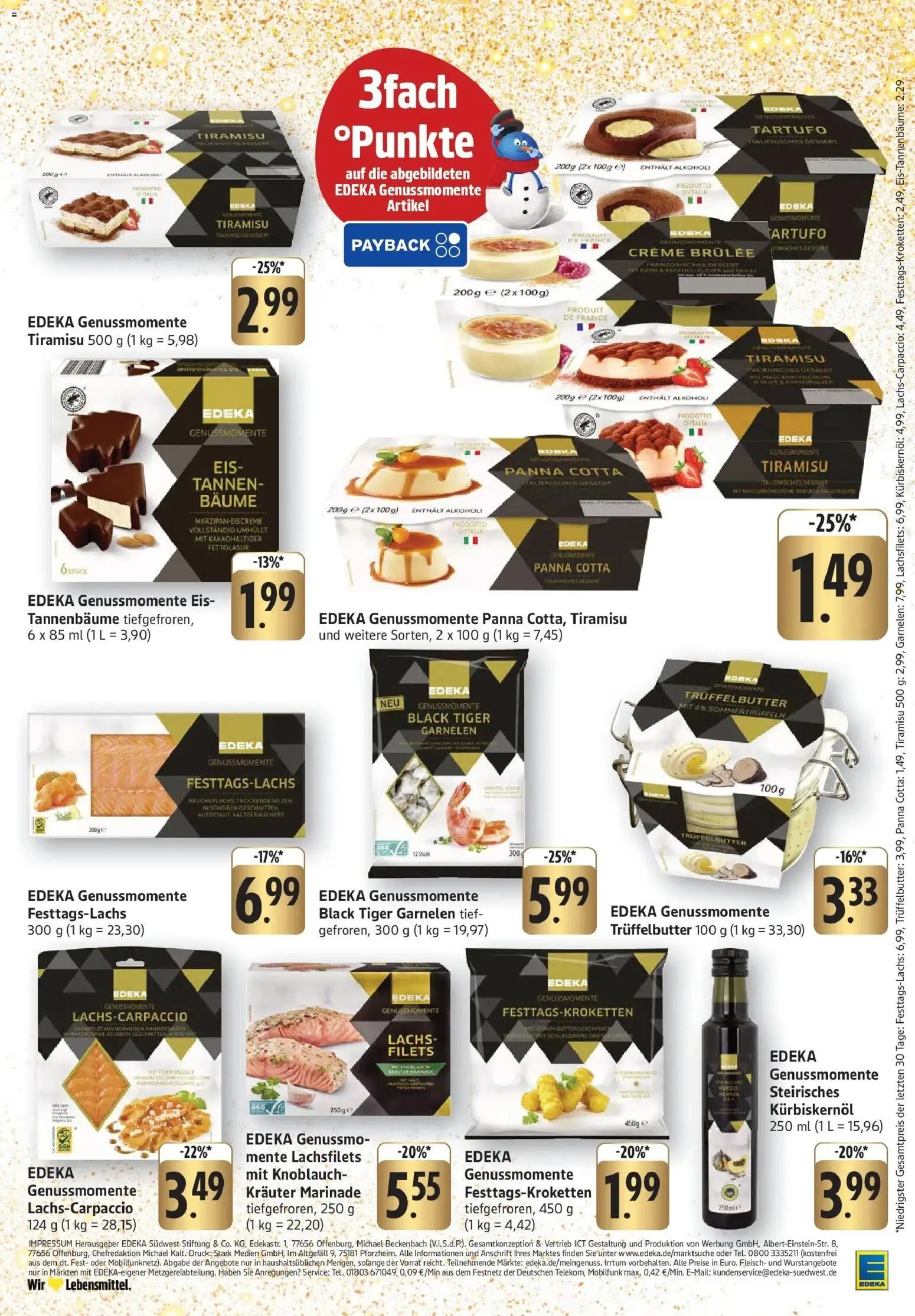 Edeka prospekt Pfungstadt	 – gültig ab 14.12.2025 | Seite: 17 | Produkte: Creme, Creme brulee, Lachs, Eis