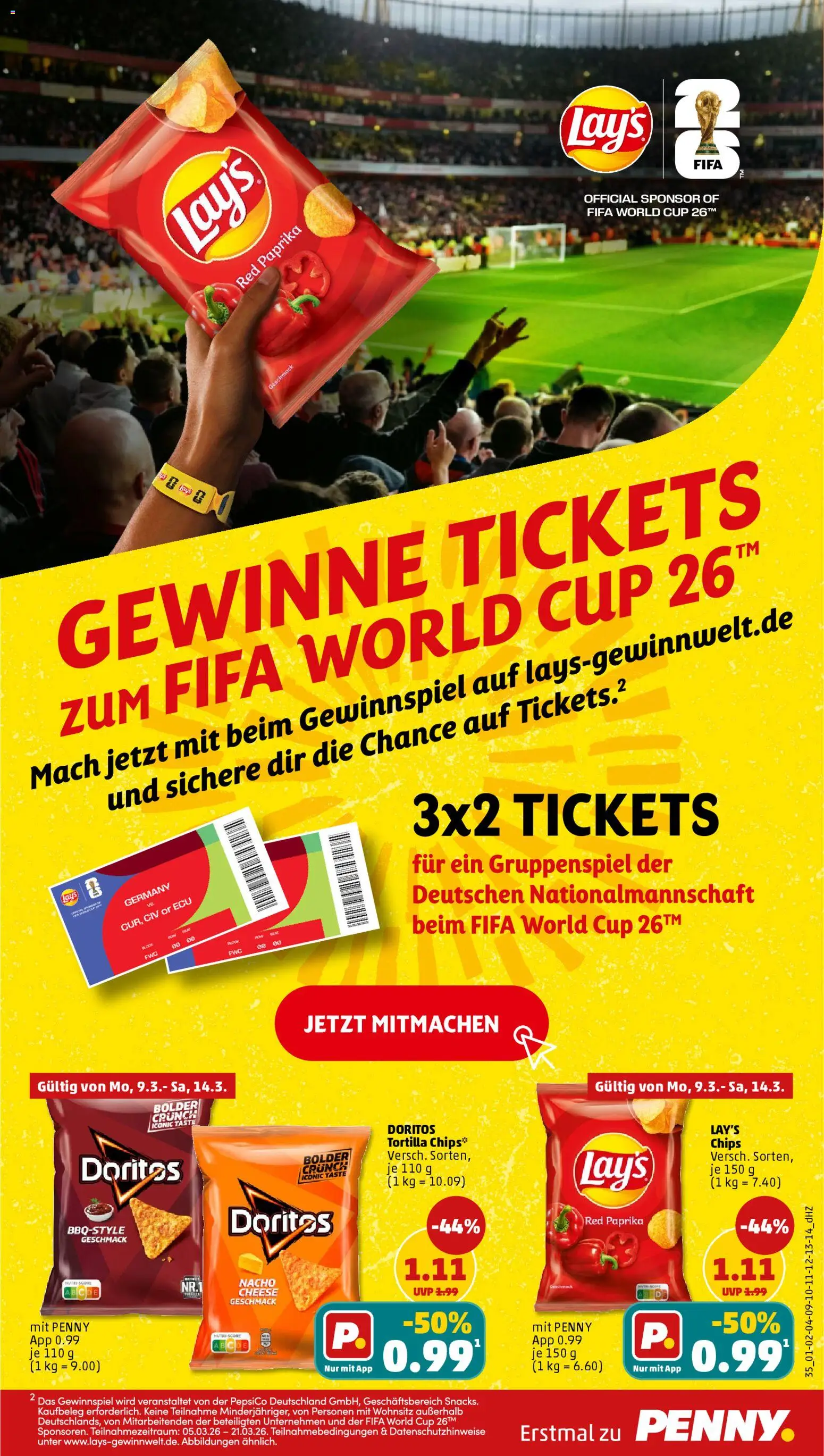 Penny Prospekt 	 – gültig ab 09.03.2026 | Seite: 37 | Produkte: Paprika, Chips