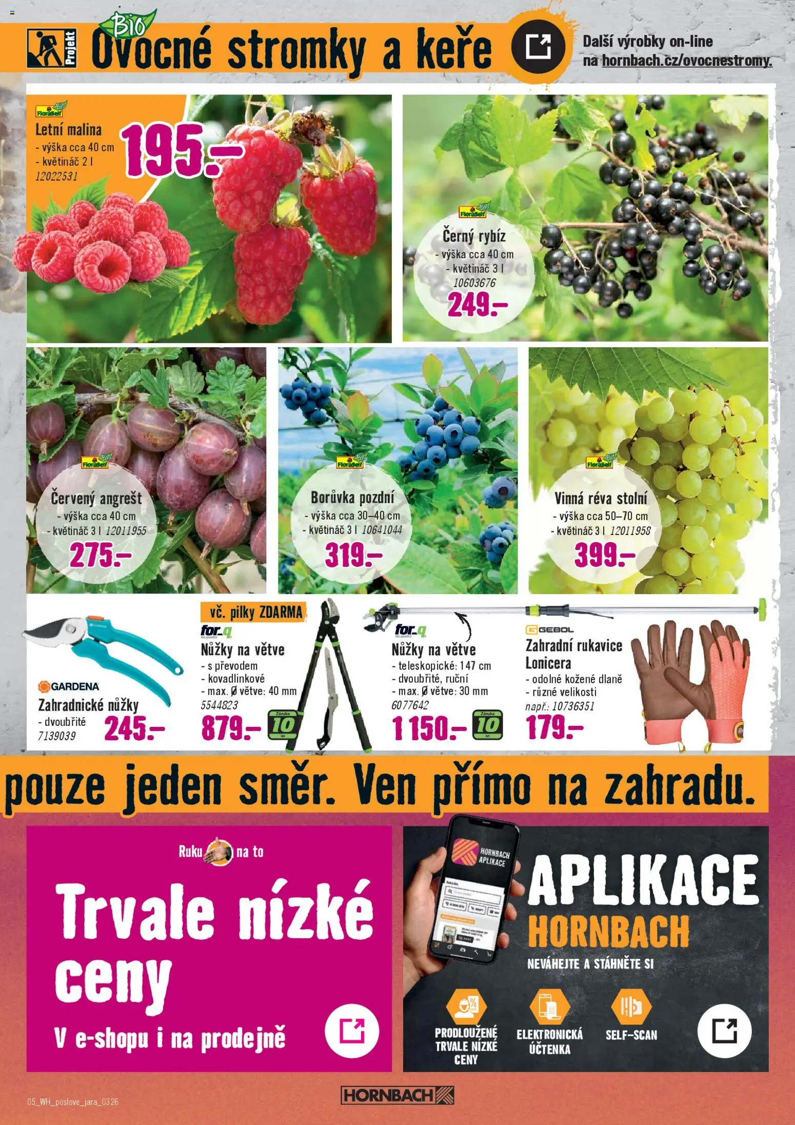 HORNBACH leták - Poslové jara od 04.03.2026 | Strana: 5 | Produkty: Nůžky, Rukavice, Zahradní rukavice, Květináč