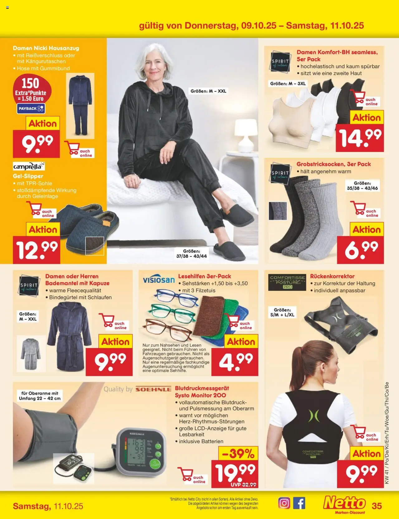 Netto Marken-Discount Prospekt 	 – gültig ab 06.10.2025 | Seite: 41 | Produkte: Batterien, Hose, Bademantel, Monitor