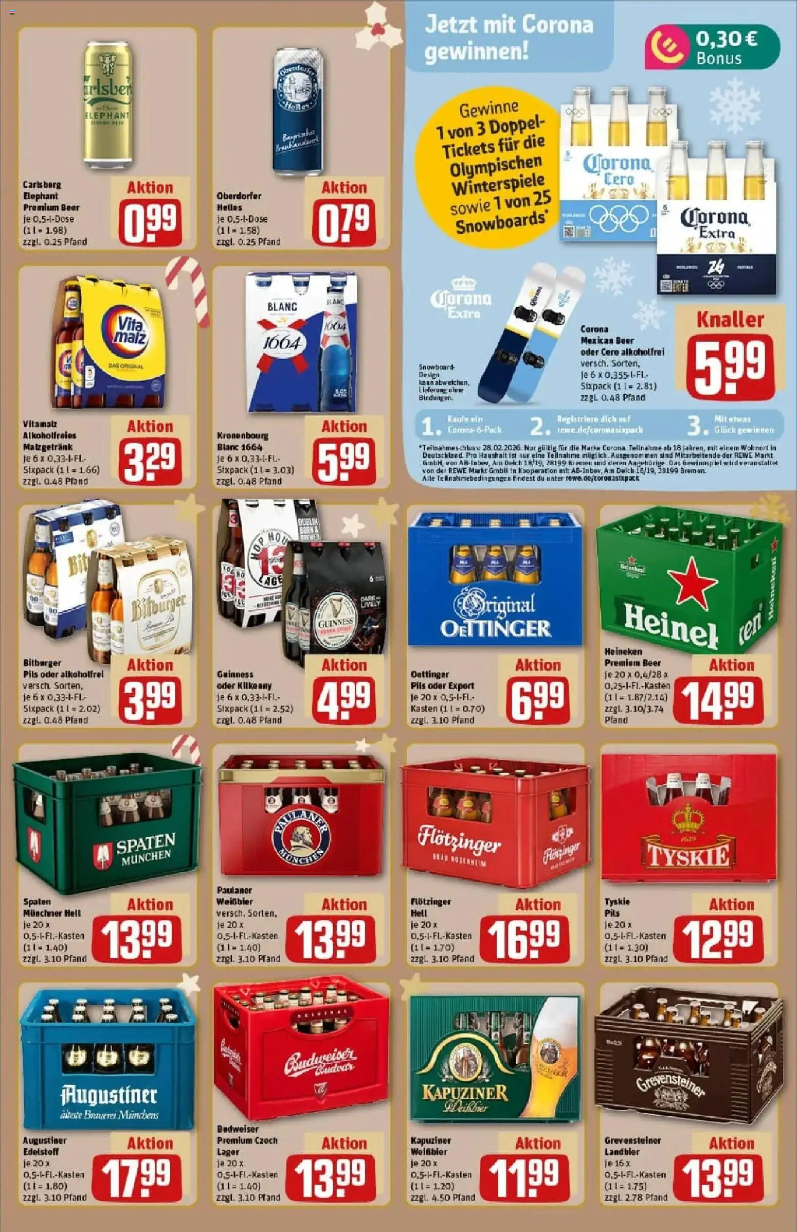 Rewe prospekt München / Bogenhausen	 – gültig ab 23.11.2025 | Seite: 25 | Produkte: Bitburger, Bier, Pils, Paulaner