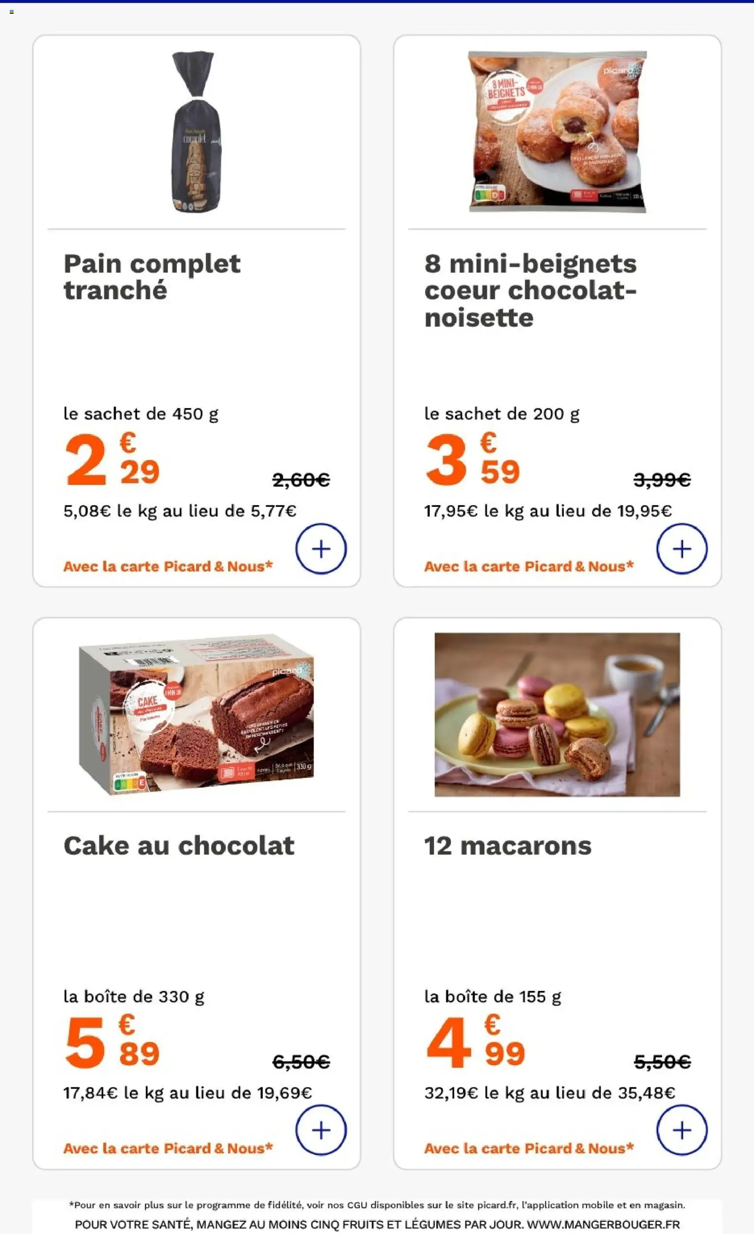 {H1} | Page: 29 | Produits: Noisette, Macarons, Pain, Chocolat