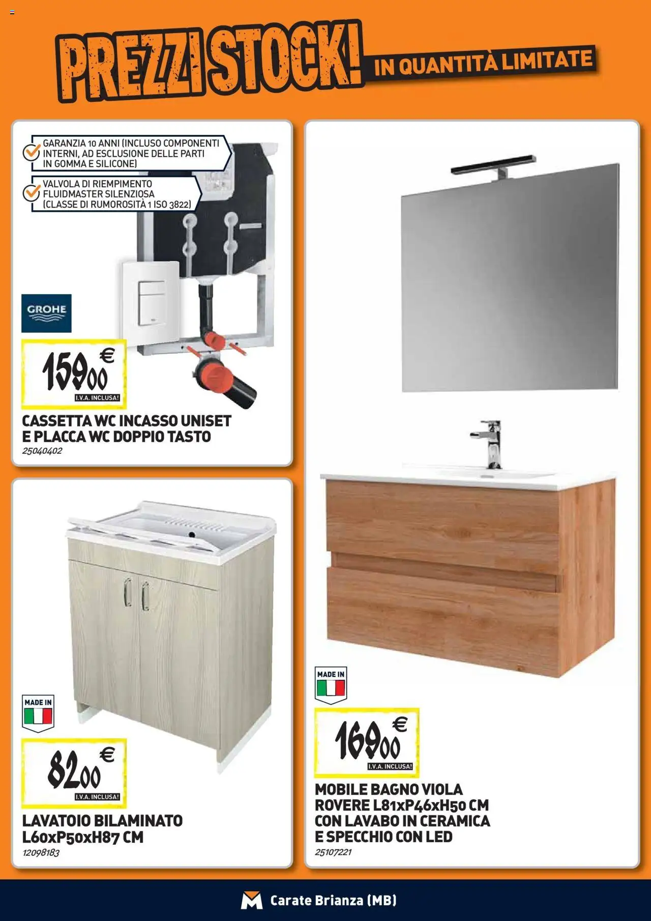 Volantino TECNOMAT del 24.09.2025 | Pagina: 6 | Prodotti: Mobile, Silicone, Bagno, Specchio