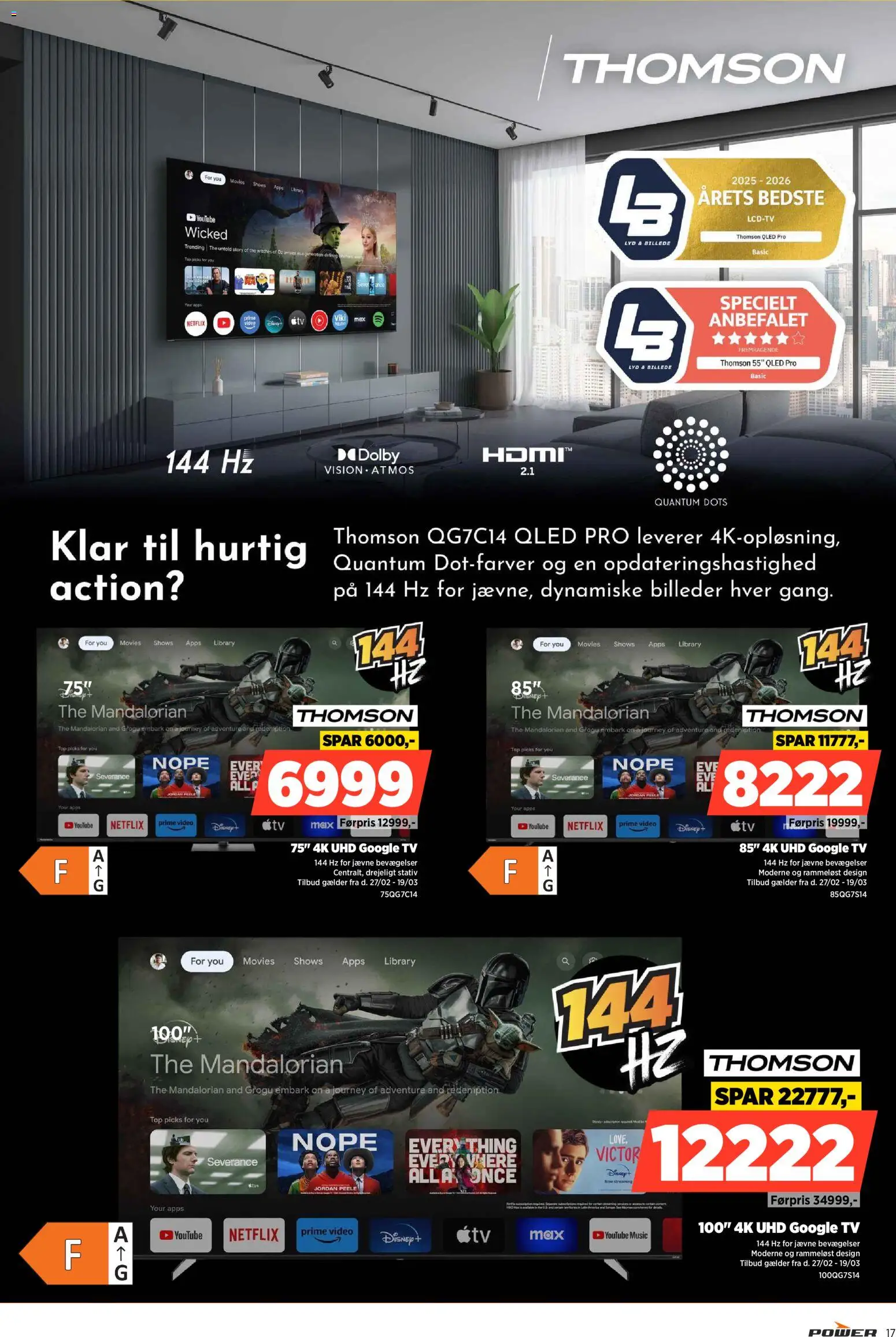 Power tilbudsavis – gyldig fra 03.04.2026 | Side: 17 | Produkter: TV, Lyd, Video