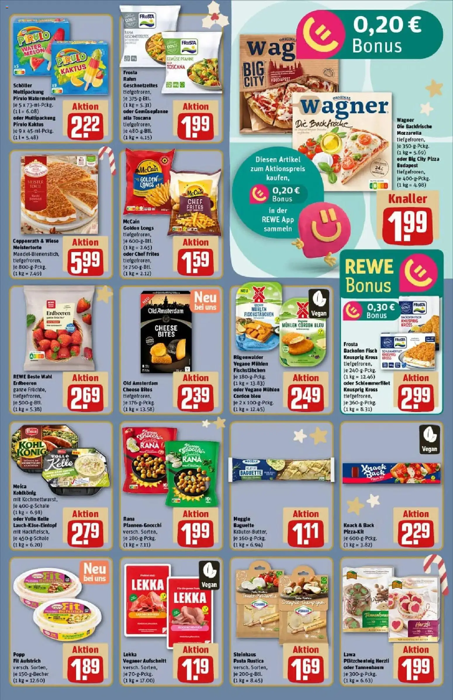 Rewe prospekt Lutherstadt Eisleben	 – gültig ab 01.12.2025 | Seite: 19 | Produkte: Meica, Gemüse, Pasta, Pizza