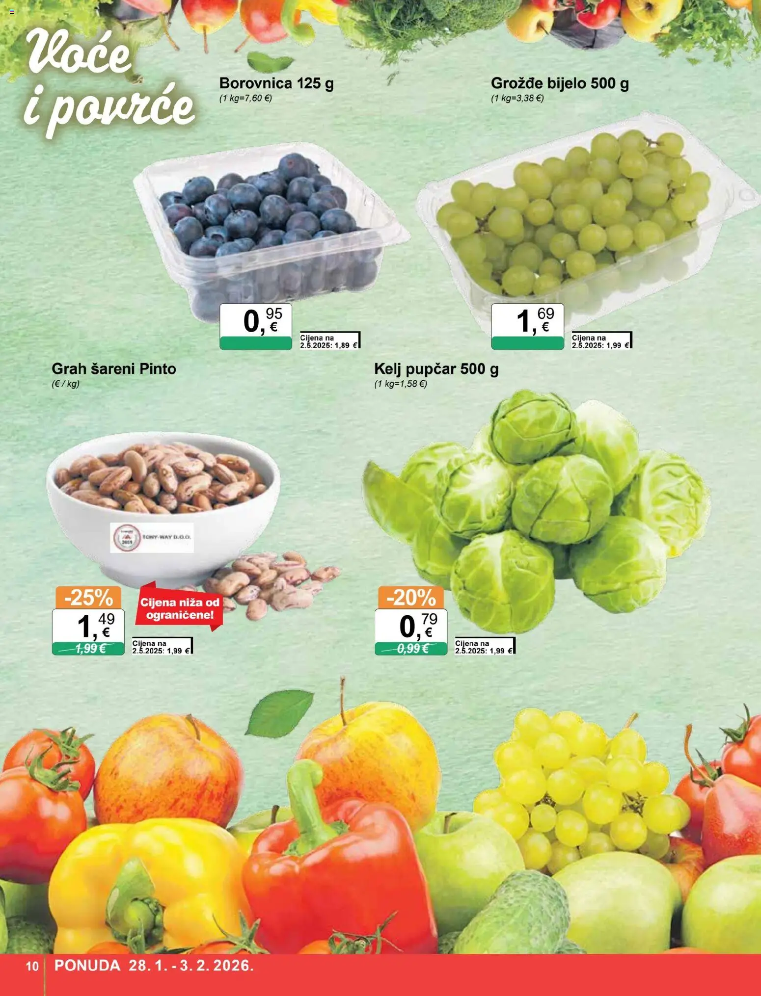 KTC katalog | vrijedi od 28.01.2026 | Stranica: 10 | Proizvodi: Kelj, Voće, Borovnica, Grožđe