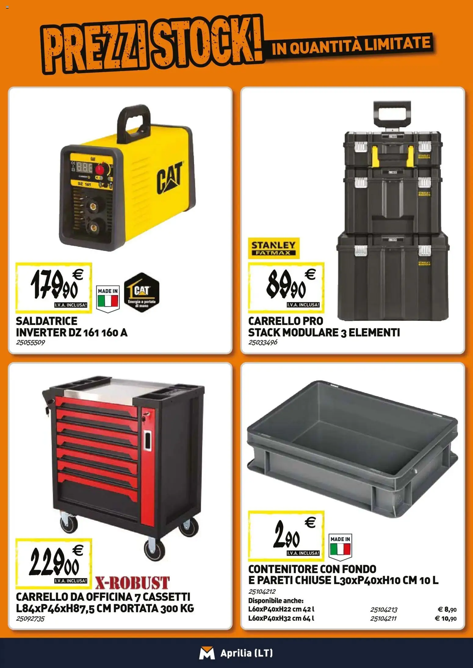 Volantino TECNOMAT del 27.11.2025 | Pagina: 18 | Prodotti: Carrello, Contenitore, Saldatrice