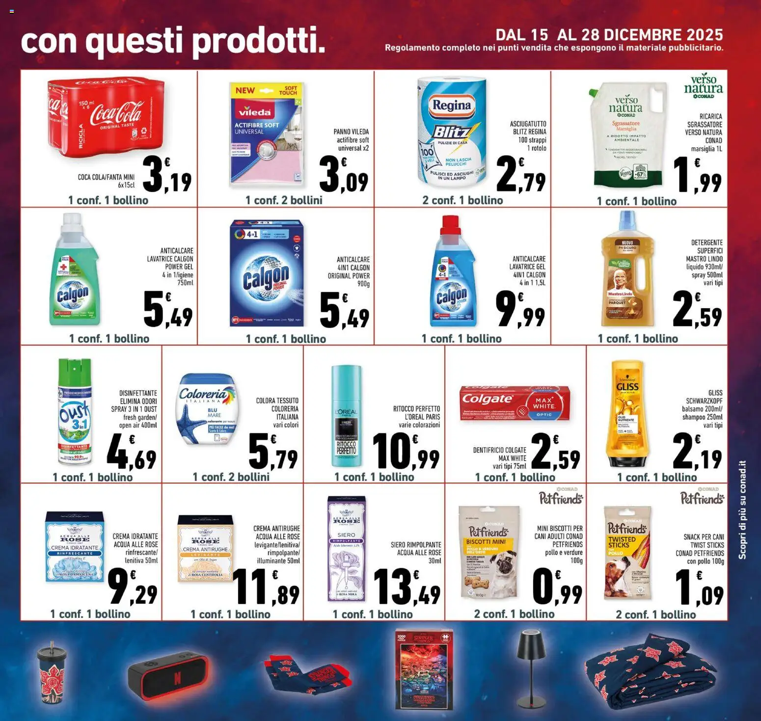 Volantino Conad del 10.12.2025 | Pagina: 29 | Prodotti: Crema, Detergente, Anticalcare, Asciugatutto