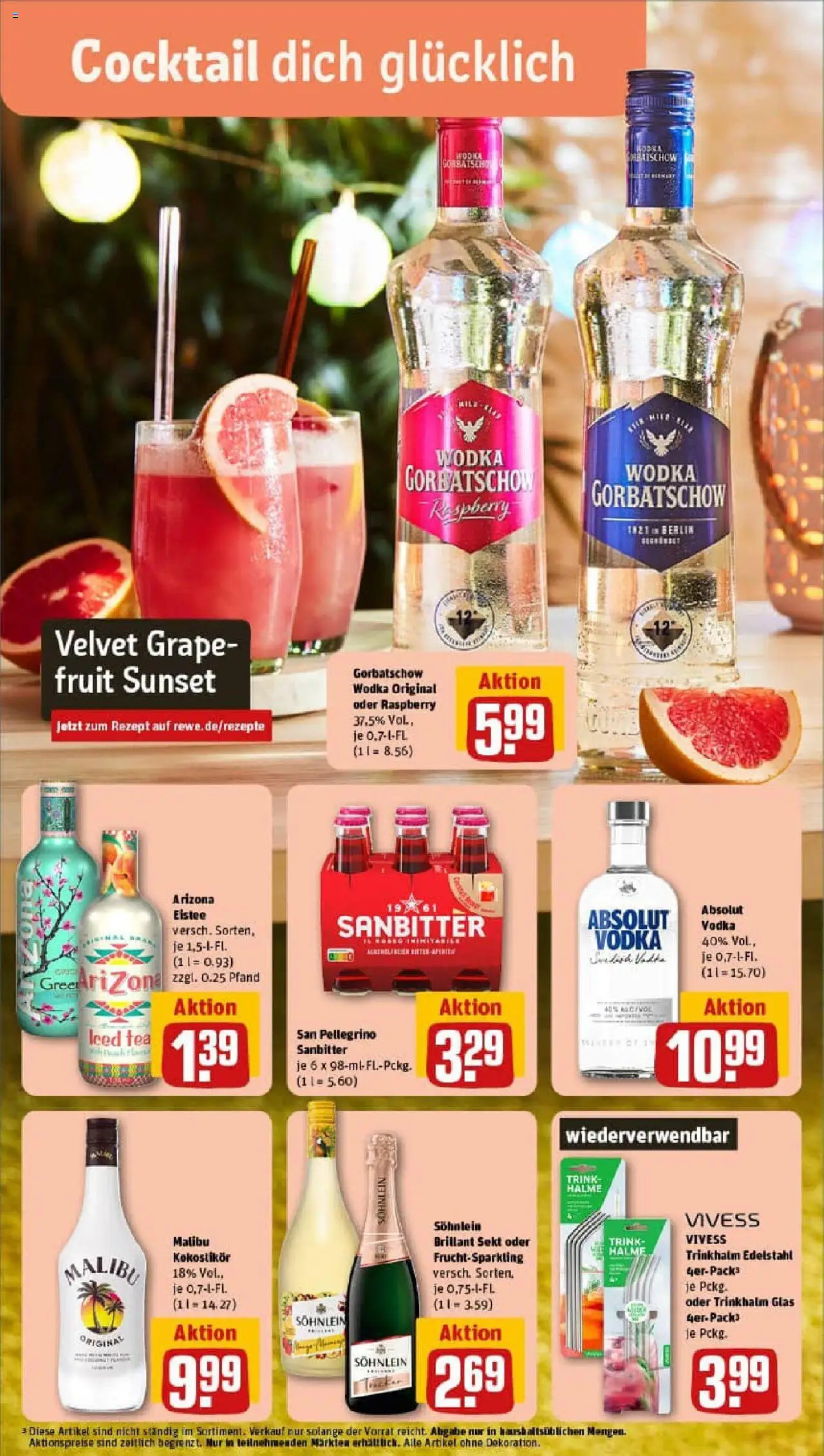 Rewe prospekt Lübeck / St. Jürgen	 - gültig ab dem 27.07.2025 | Seite: 6 | Produkte: Sekt, Wodka gorbatschow, Vodka, Wodka