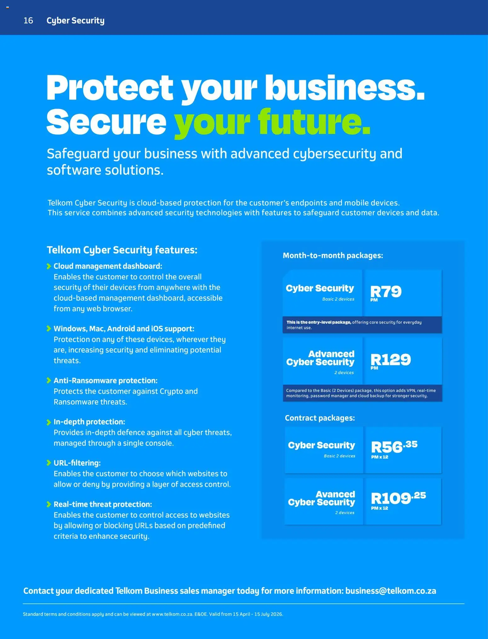 New Telkom catalogue – valid from 15.04.2026 | Page: 16