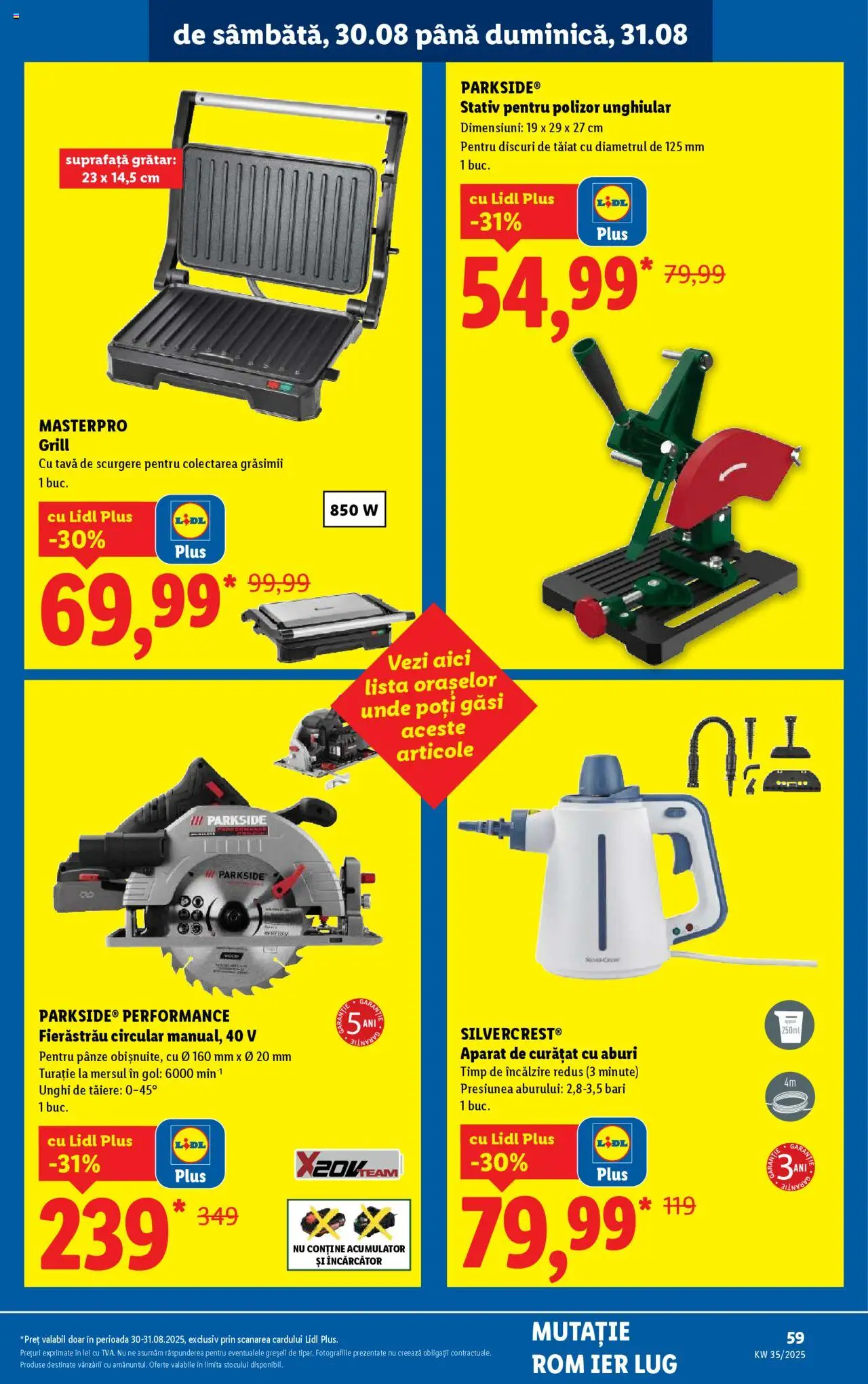 Catalog Lidl – valabil de la 25.08.2025 | Pagină: 73 | Produse: Încărcător, Grill, Polizor, Grătar