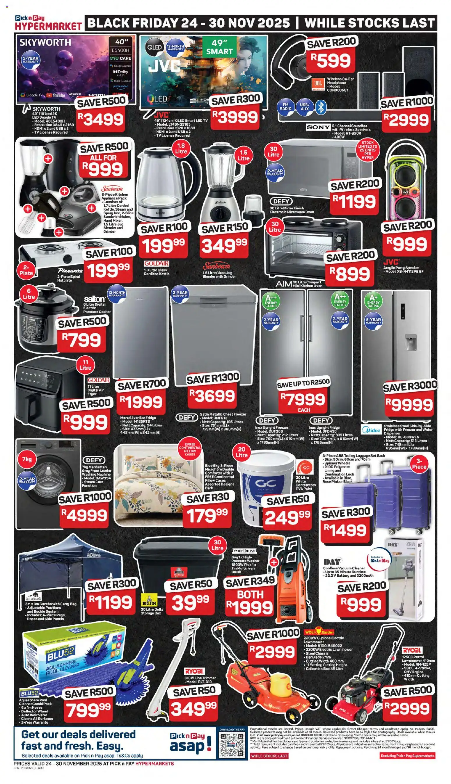 New Pick n Pay catalogue – valid from 24.11.2025 | Page: 2 | Products: Audio, Freezer, Paint, Water