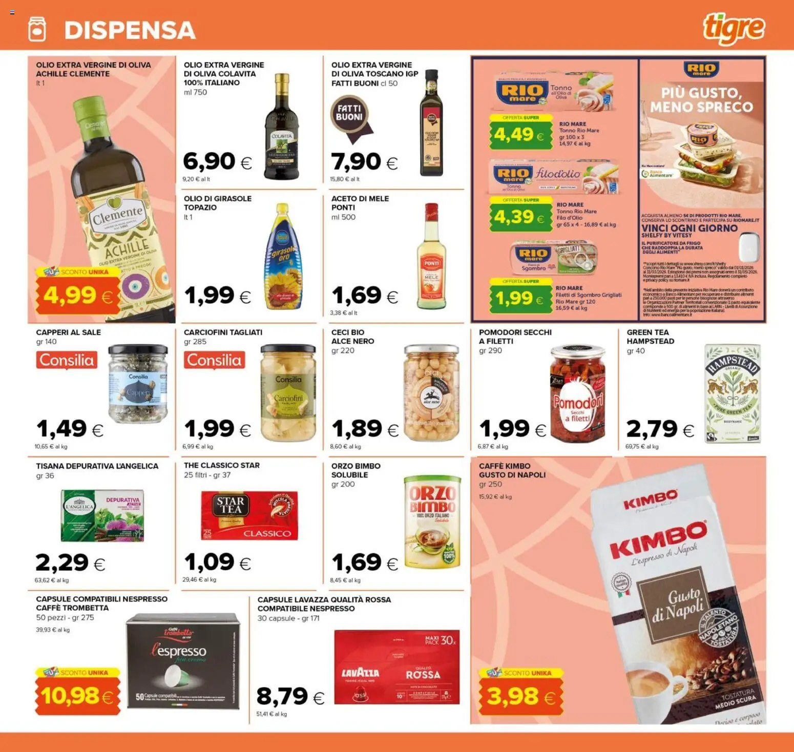 Volantino Tigre del 26.02.2026 | Pagina: 11 | Prodotti: Ceci, Aceto, Sgombro, Pomodori secchi