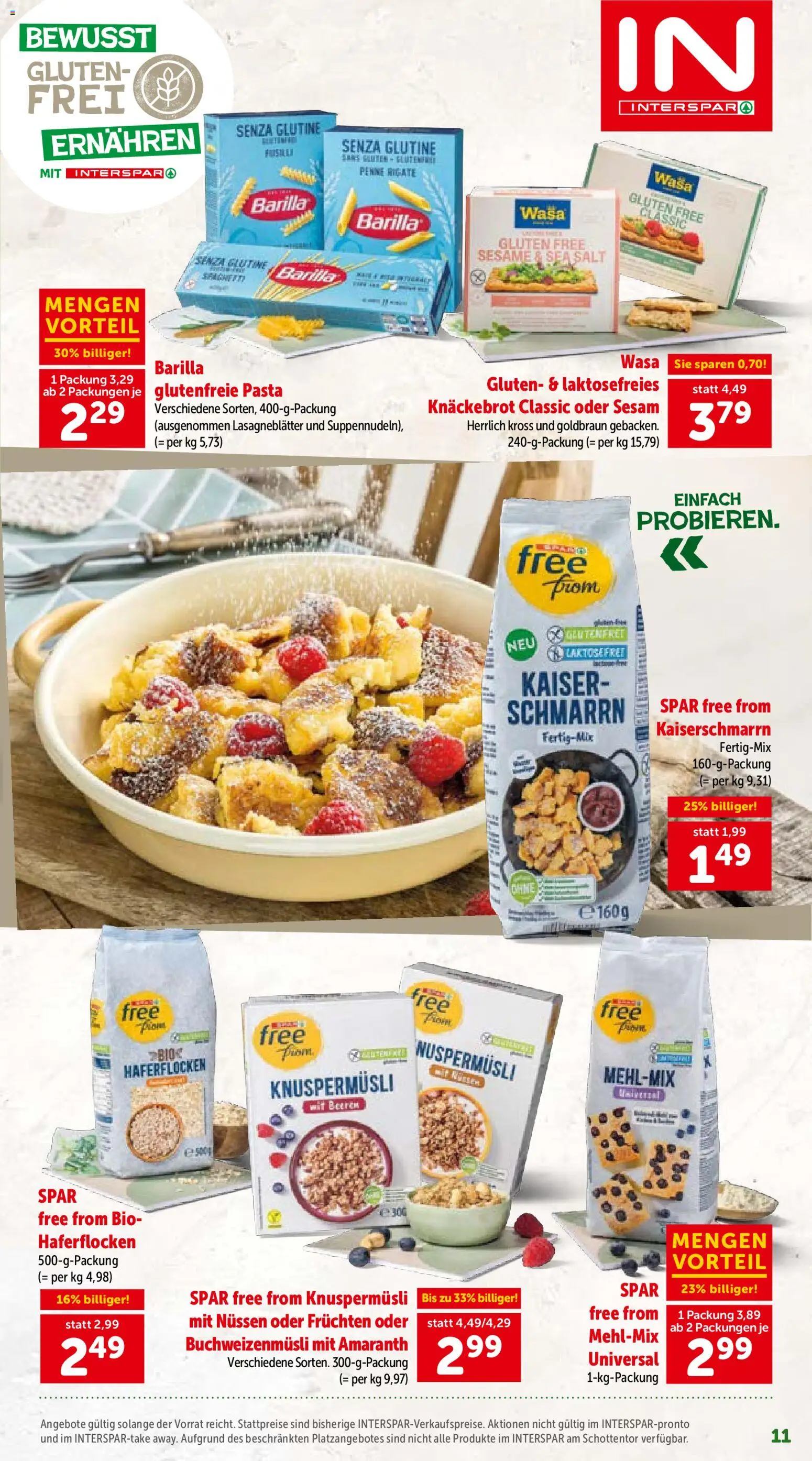 Interspar Bewusst Geniessen - Österreich  gültig ab 15.01.2026 | Seite: 11 | Produkte: Pasta