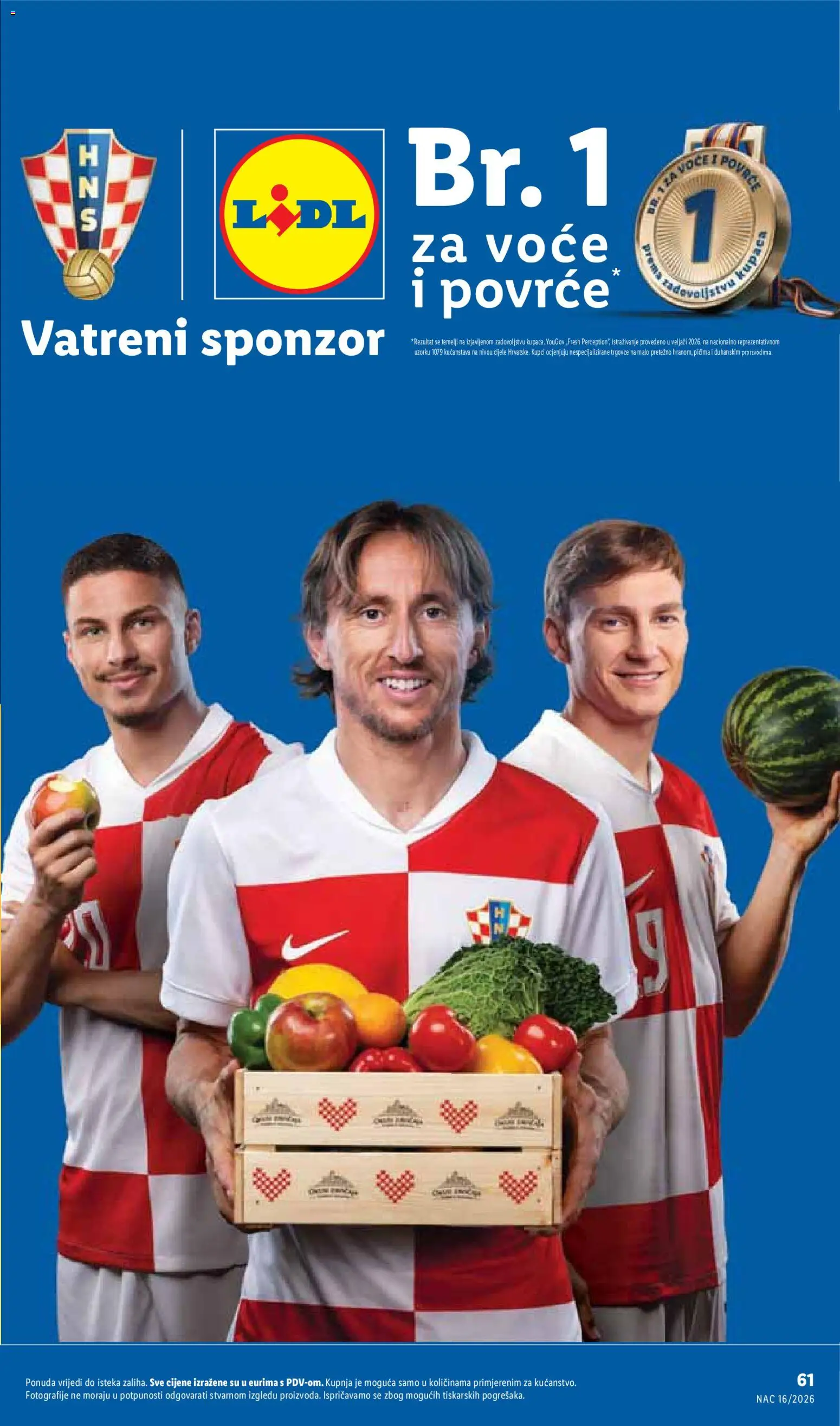 Lidl katalog | vrijedi od 13.04.2026 | Stranica: 61 | Proizvodi: Povrće, Voće