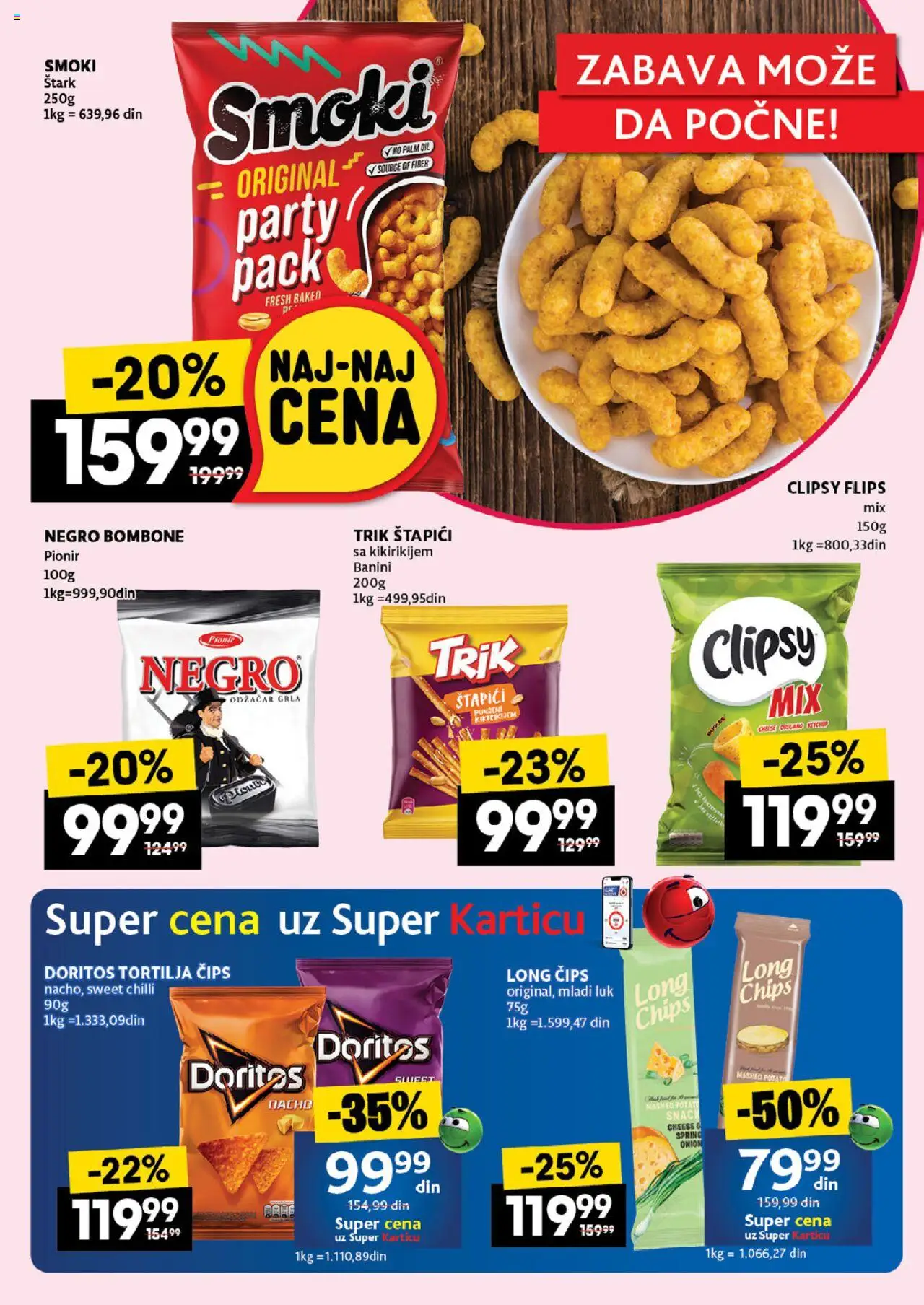 Idea katalog - važi od 03.07.2025 | Strana: 37 | Proizvode: Čips, Tortilja, Smoki, Tortilja čips