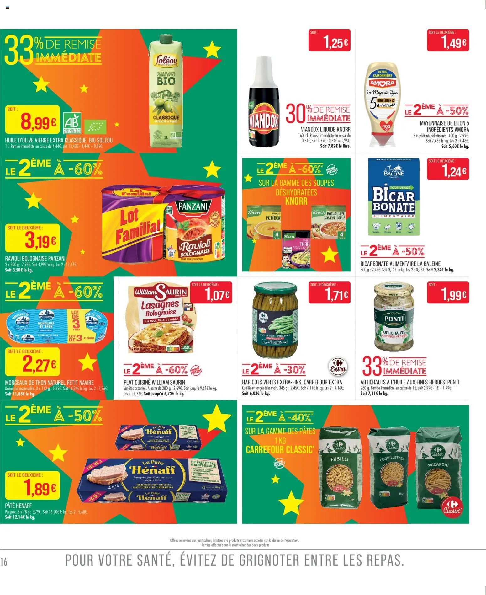 {H1} | Page: 18 | Produits: Thon au naturel, Fusilli, Thon, Mayonnaise