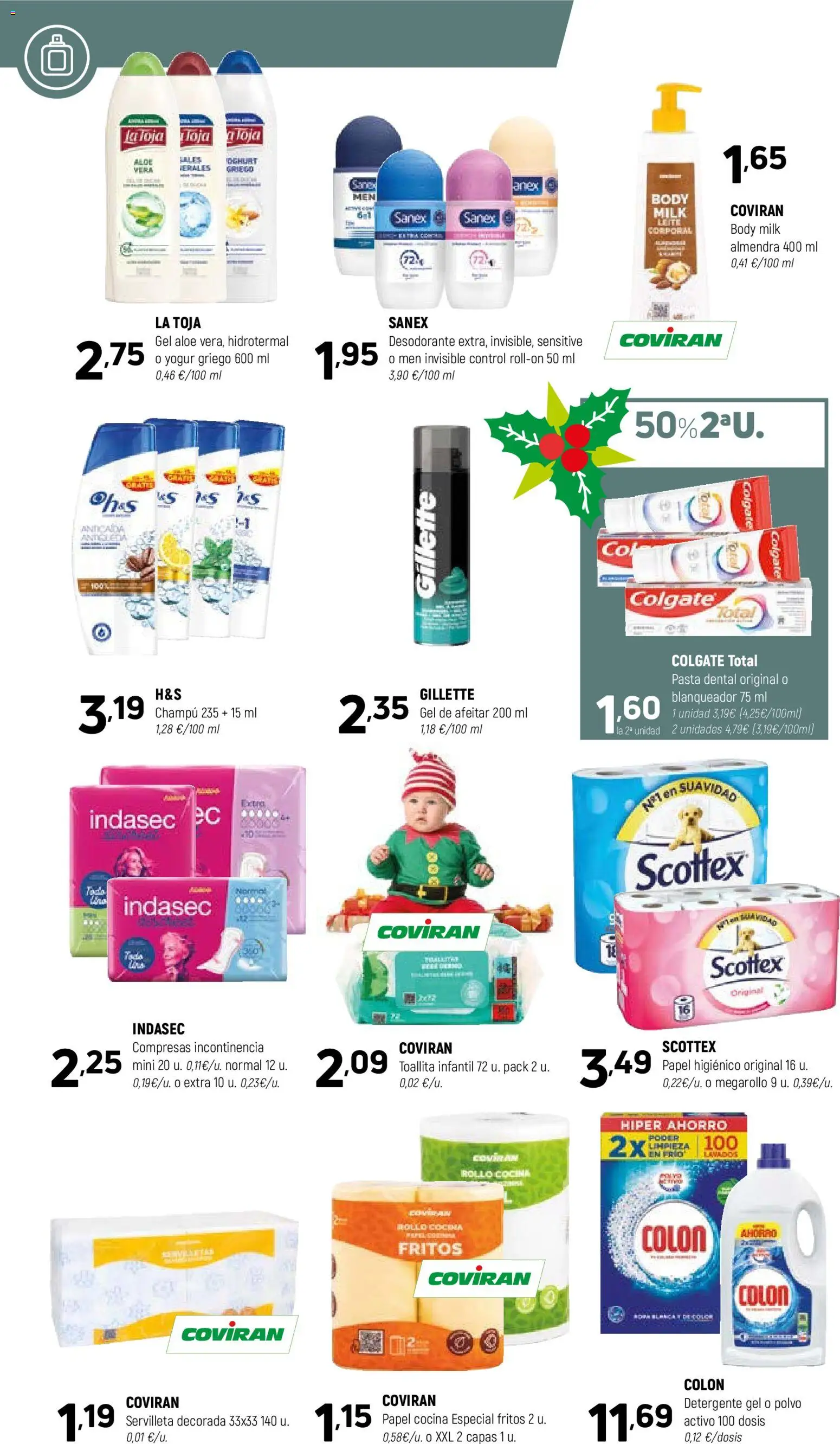 Coviran - Badajoz │ válido desde el 02.12.2025 | Página: 22 | Productos: Champú, Desodorante, Cocina, Γλυφιτζούρι