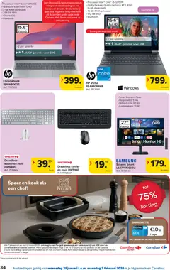 Carrefour folder week 4 - Voorbeeld van een folder van Carrefour, geldig van 21.01.2026 | Pagina: 35 | Producten: Batterij, Scherm, Bluetooth, Kaart