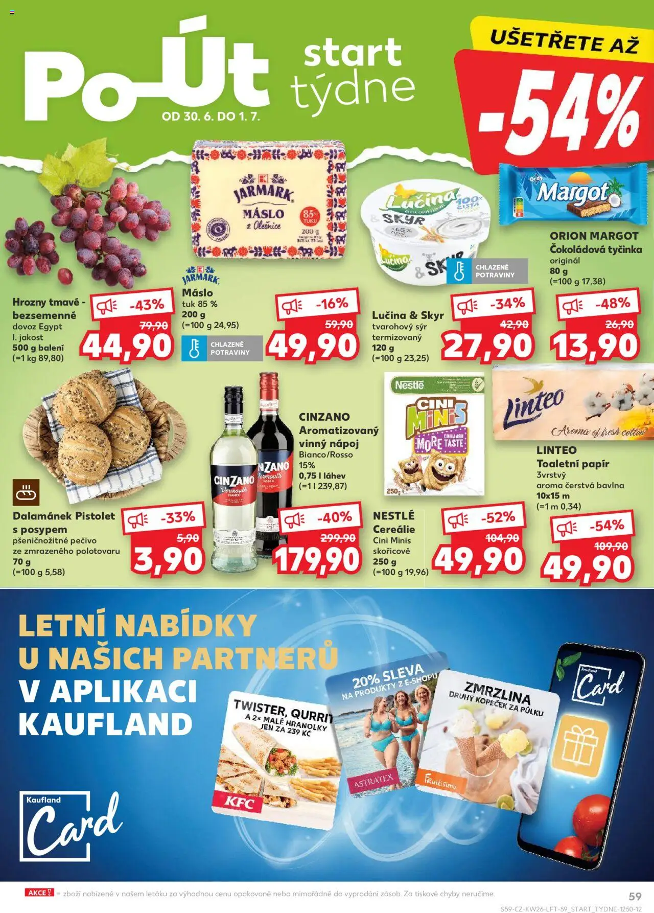 Kaufland leták od 25.06.2025 | Strana: 59 | Produkty: Zmrzlina, Toaletní papír, Dalamánek, Láhev