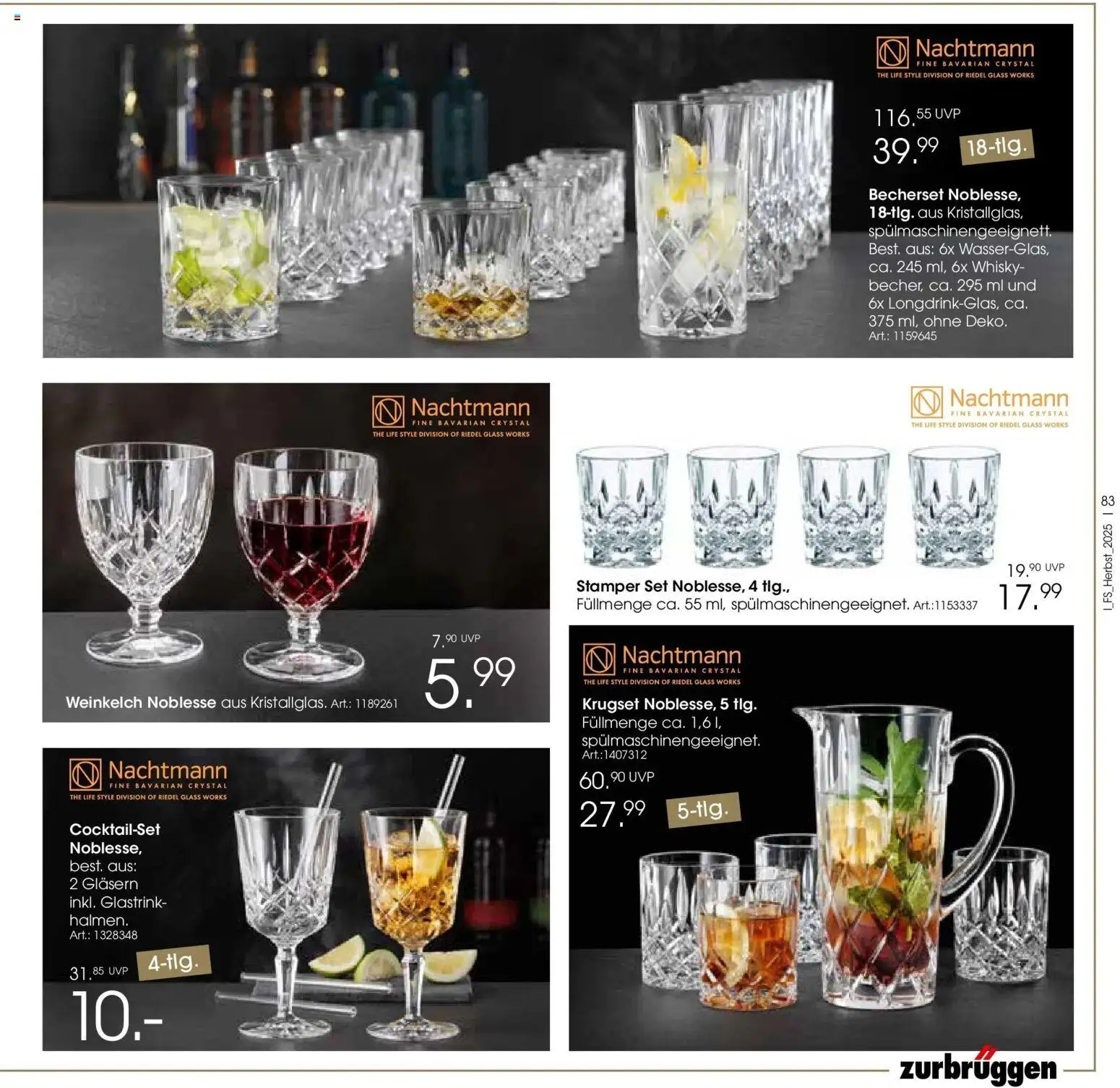 Zurbrüggen - Zurbrüggen: Raum für neue Lieblingsstücke – gültig ab 19.10.2025 | Seite: 83 | Produkte: Whisky