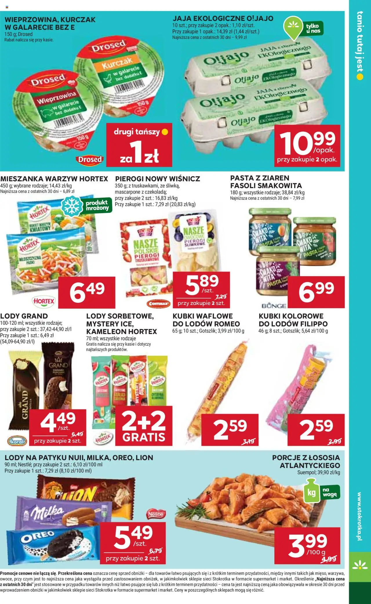 Stokrotka Gazetka od 07.08.2025 | Strona: 25 | Produkty: Pierogi, Stokrotka, Lody na patyku, Mascarpone