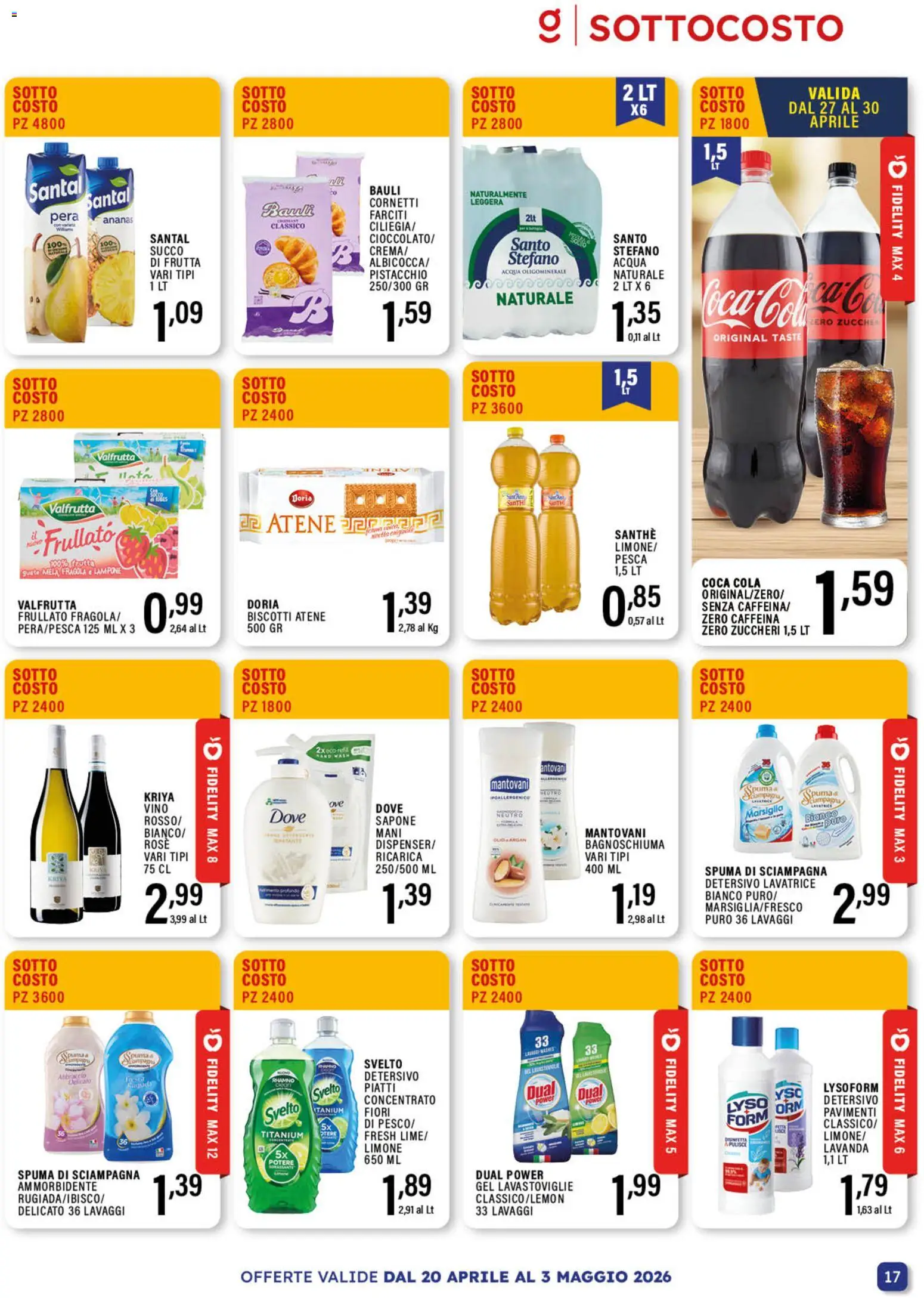 Volantino GECOP del 20.04.2026 | Pagina: 17 | Prodotti: Bagnoschiuma, Ammorbidente, Lavatrice, Lavastoviglie