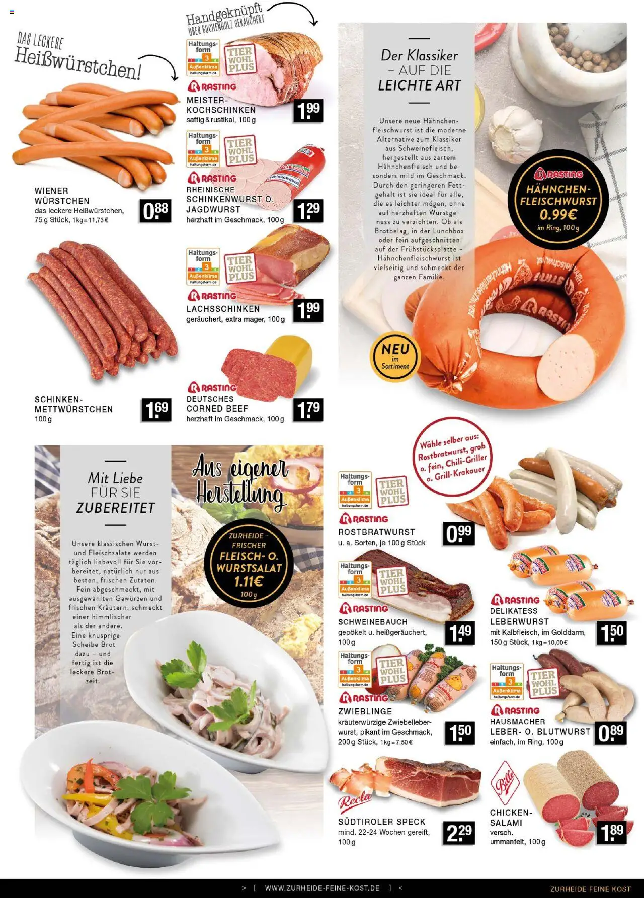 Edeka Zurheide Prospekt 	 - gültig ab dem 28.07.2025 | Seite: 3 | Produkte: Hahnchen, Wurst, Brot, Fleisch