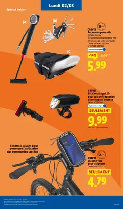 LIDL - Prévisualisation de LIDL catalogue semaine 9 valide à partir de 26.02.2026 | Page: 57 | Produits: Vélo, Téléphone