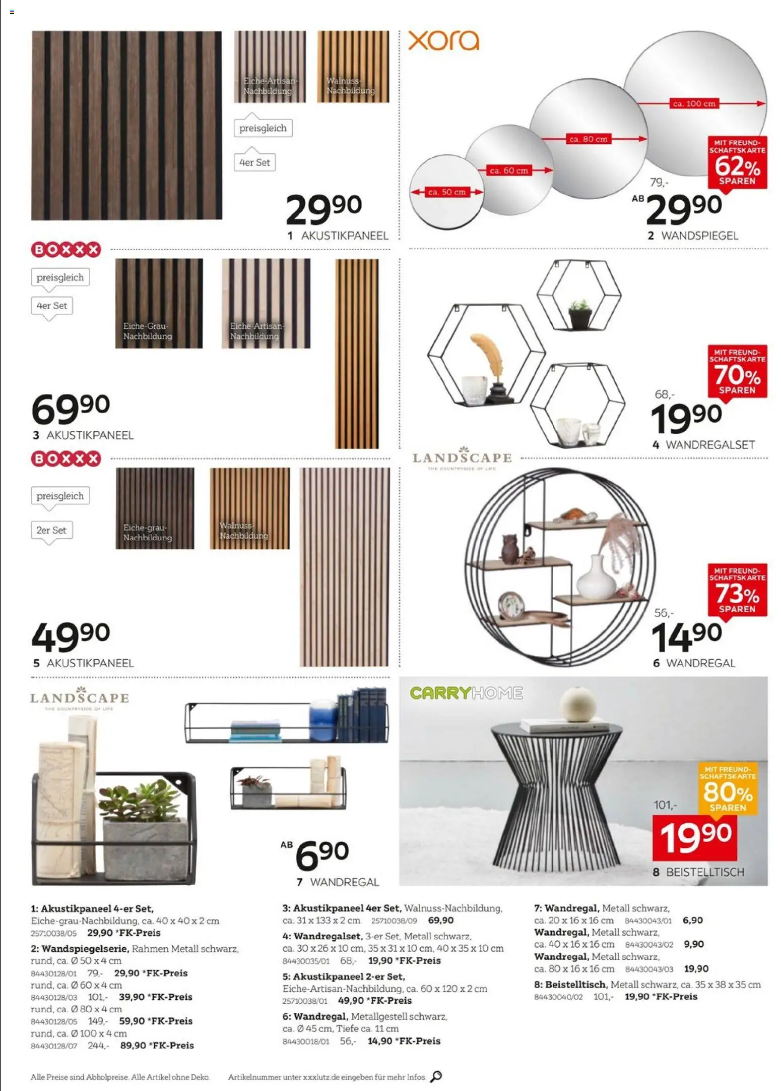 XXXL Lutz - Wohnaccessoires – gültig ab 28.12.2025 | Seite: 6 | Produkte: Beistelltisch, Wandregal, Wandspiegel