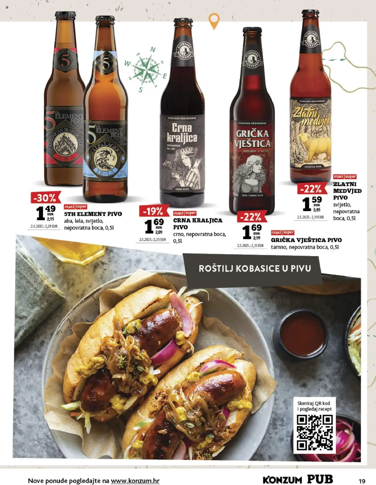 Konzum katalog | vrijedi od 15.09.2025 | Stranica: 19 | Proizvodi: Roštilj, Pivo