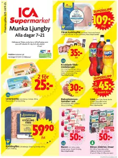 ICA Supermarket - Munka-Ljungby - Förhandsvisning av reklamblad från butik ICA Supermarket aktuell från 08.09.2025