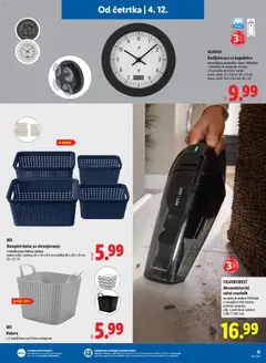 Lidl katalog akcije – veljaven od 04.12.2025 | Stran: 29 | Izdelki: Ura, Košara, Sesalnik