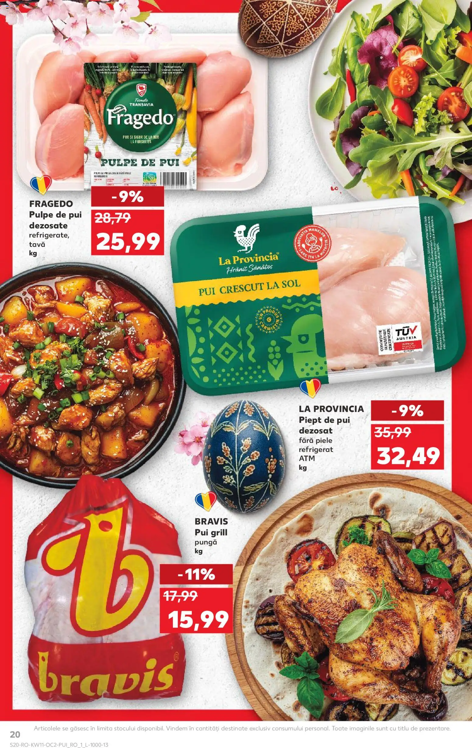 Kaufland RO akciós ujság - amely érvényes a következő dátumtól: 11.03.2026 | Oldal: 20 | Termékek: Grill