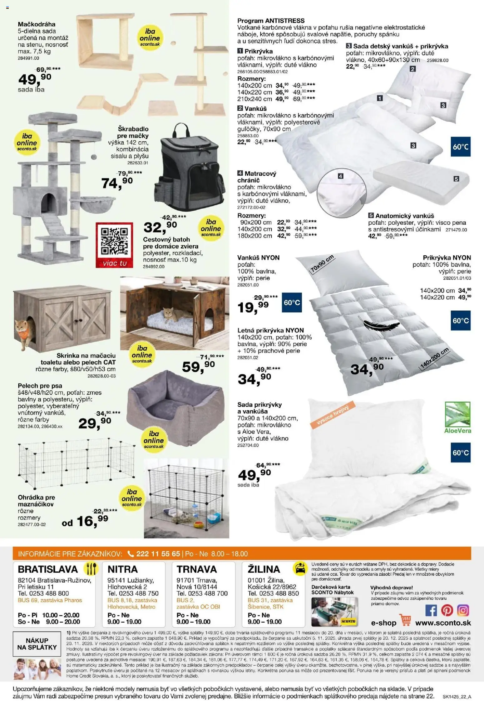 Nové Sconto nábytok akcie – leták je platný od 05.11.2025 | Strana: 22 | Produkty: Nábytok, Vankúš, Skrinka, Prikrývka