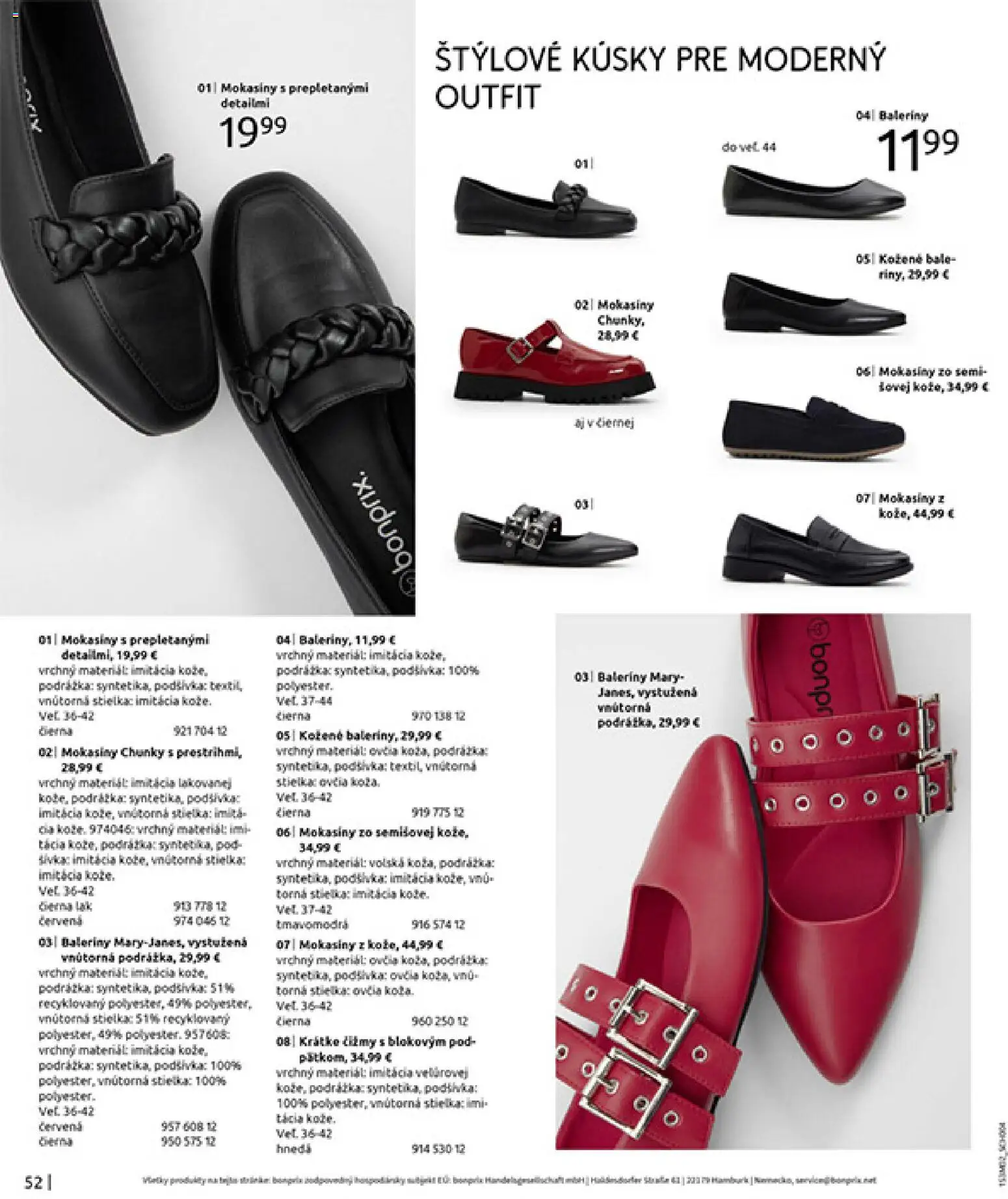 Nové Bonprix akcie – leták je platný od 20.02.2026 | Strana: 54 | Produkty: Mokasíny