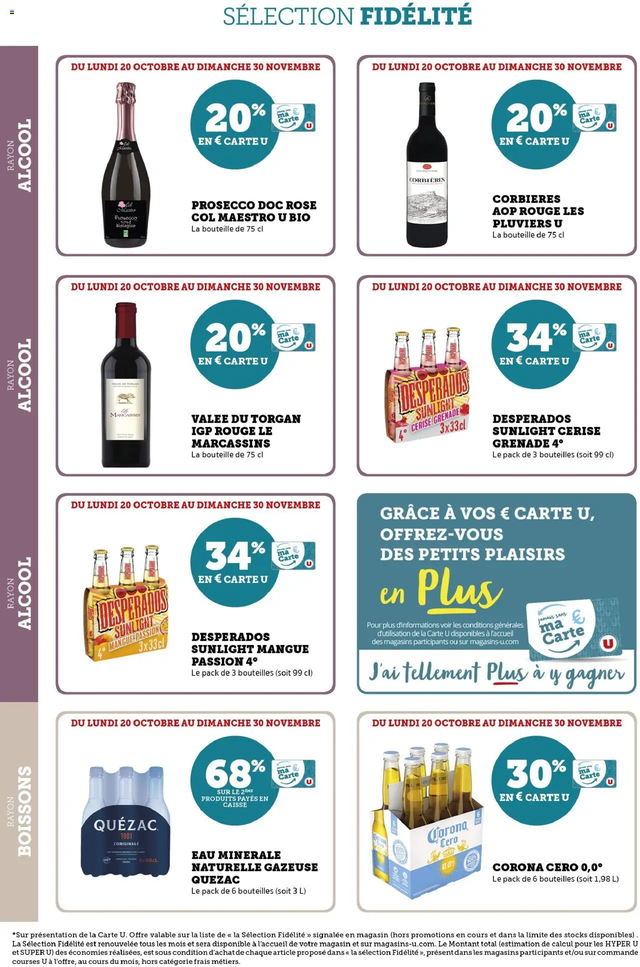 {H1} | Page: 34 | Produits: Desperados, Eau minérale, Alcool, Prosecco