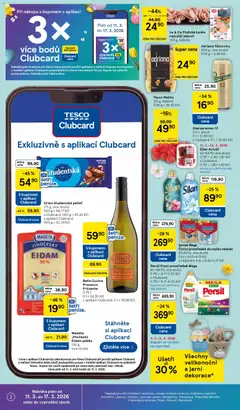 Náhled letáku Adriana Těstoviny, 500 g. více druhů od 11.03.2026 | Strana: 2 | Produkty: Šunka, Maliny, Studentská pečeť, Somat