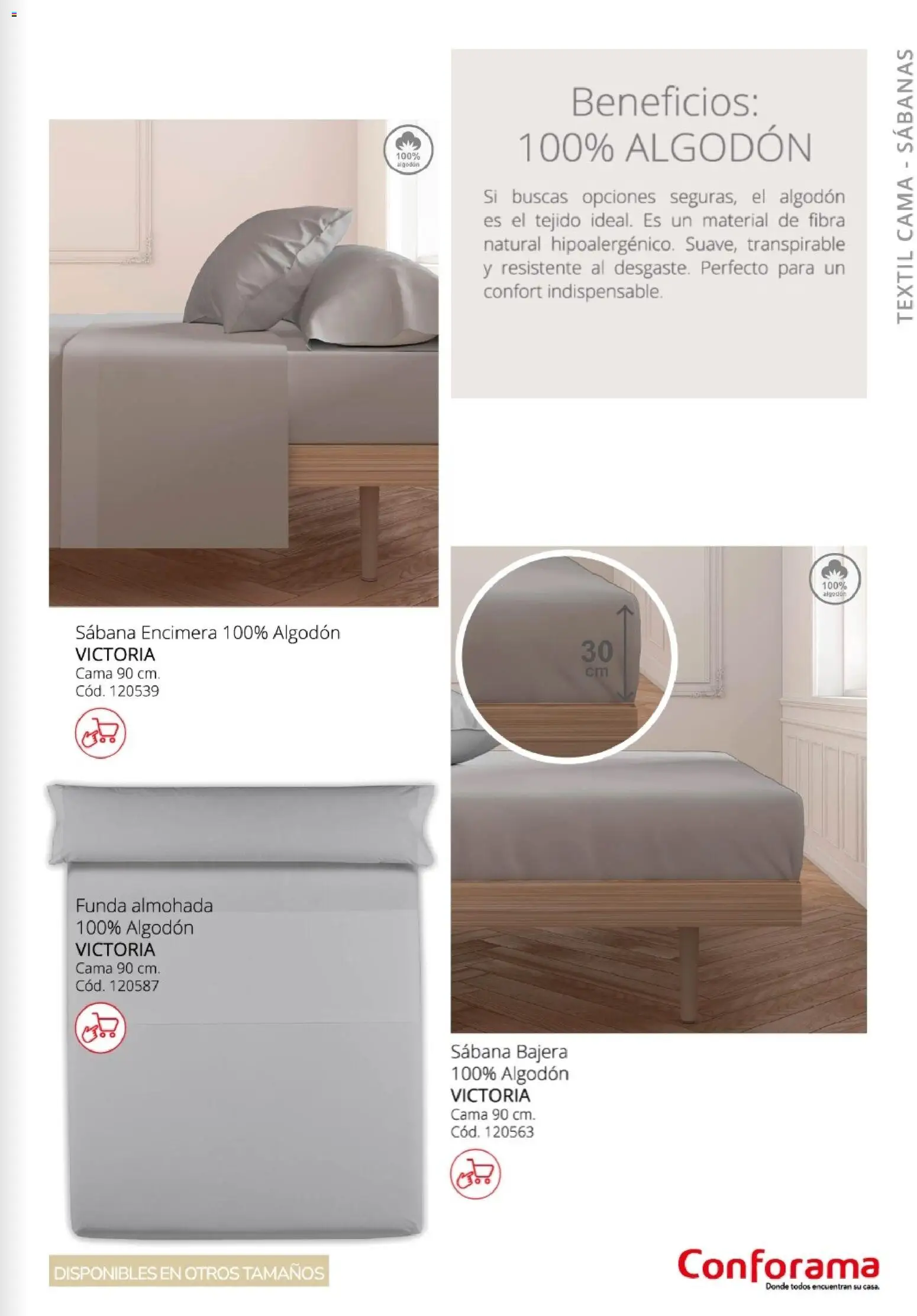 Conforama - Guía de textil 2026 │ válido desde el 05.02.2026 | Página: 21 | Productos: Funda, Cama, Almohada