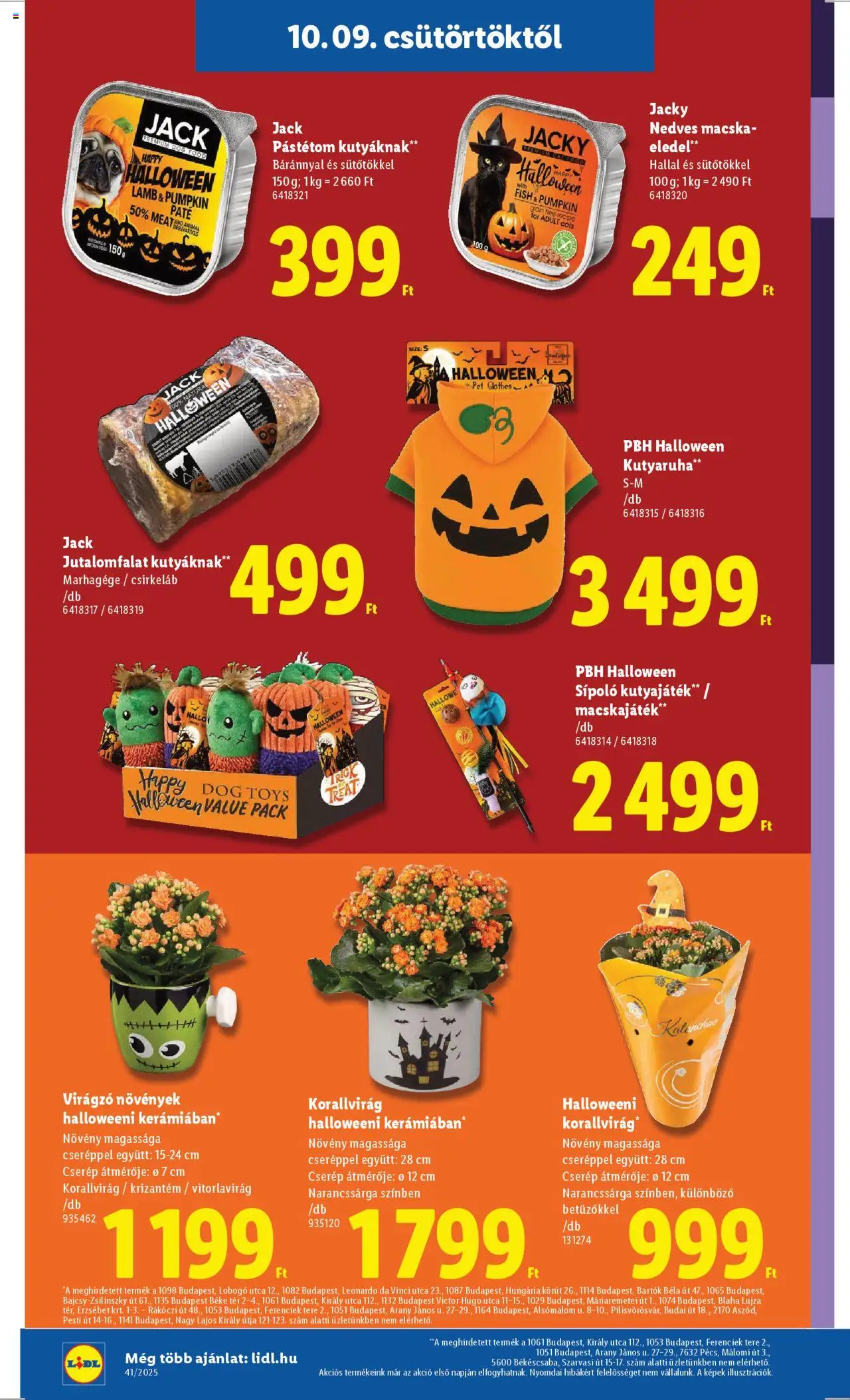 Lidl akciós ujság - amely érvényes a következő dátumtól: 09.10.2025 | Oldal: 22 | Termékek: Pástétom