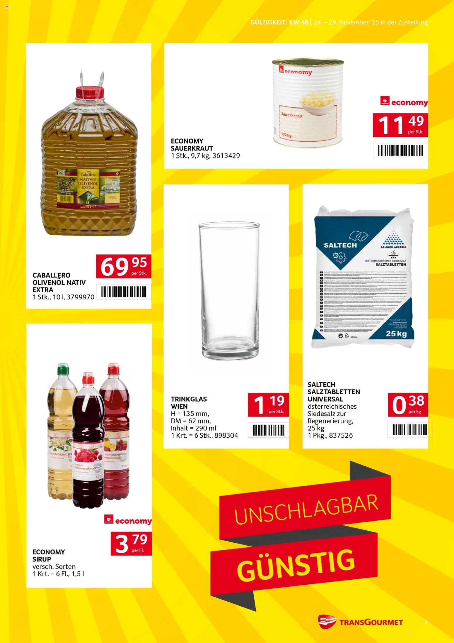 Transgourmet Zustellaktion gültig ab 24.11.2025 | Seite: 5
