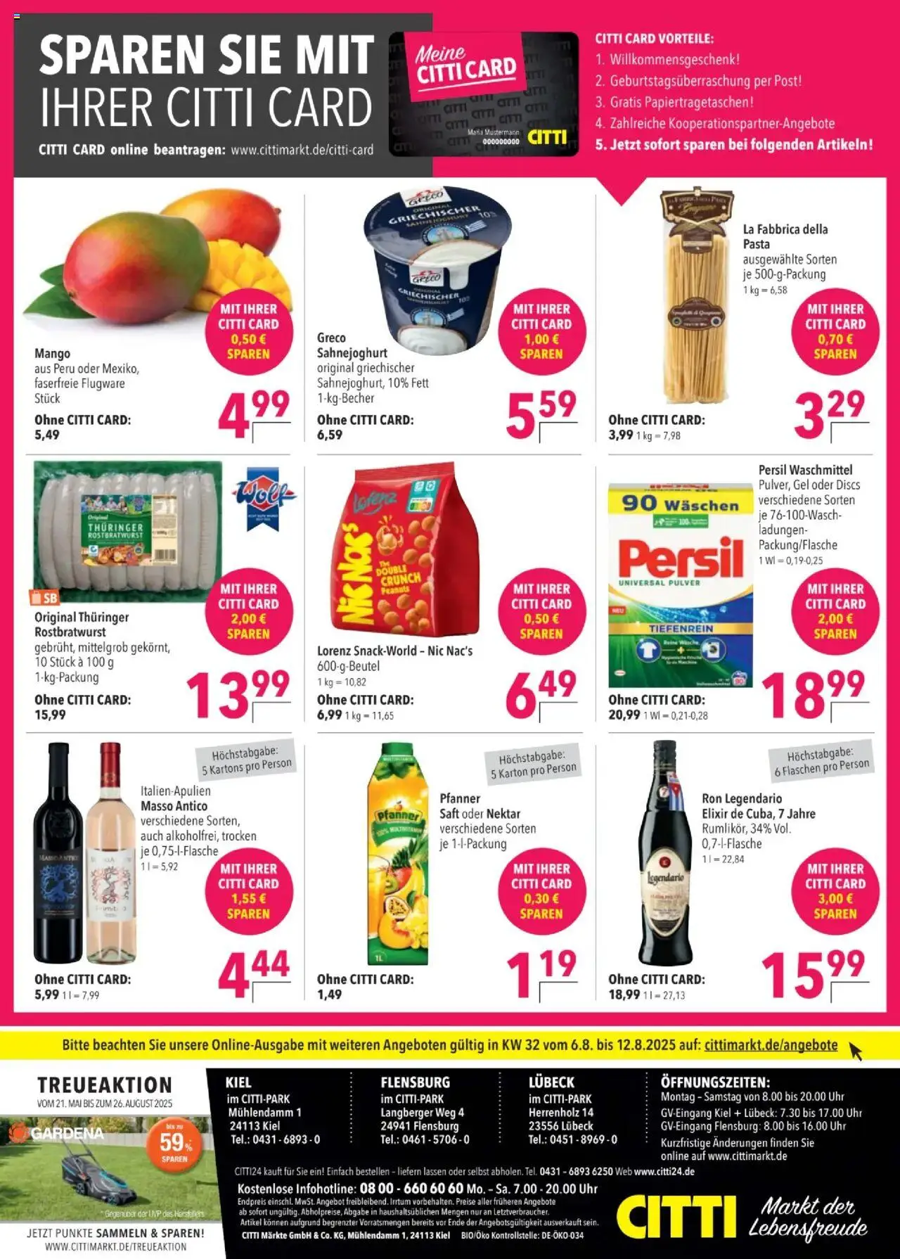 CITTI Tilbudsavis gyldig fra 06.08.2025 | Side: 18 | Produkter: Mango, Pasta, Peanuts