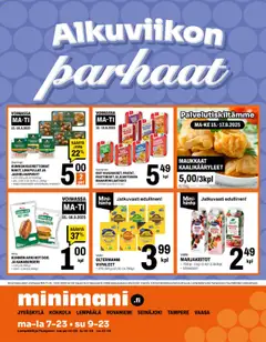 Minimani-mainoslehti voimassa 15.09.2025 alkaen