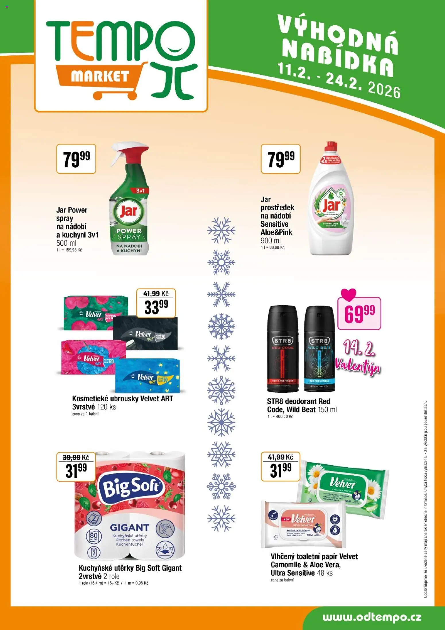 Tempo leták od 11.02.2026 | Strana: 10 | Produkty: Deodorant, Nádobí, Utěrky, Jar