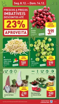 Pré-visualização Aldi folheto válido de 08.12.2025 | Página: 3 | Produtos: Vaso, Couve