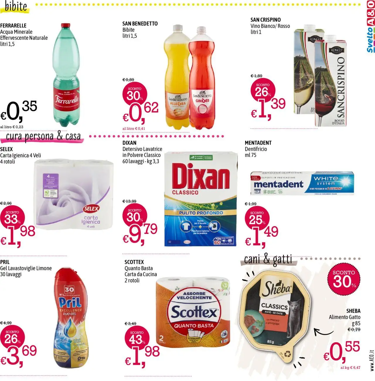 Volantino A&O del 31.07.2025 | Pagina: 7 | Prodotti: Dentifricio, Limone, Vino, Bibite