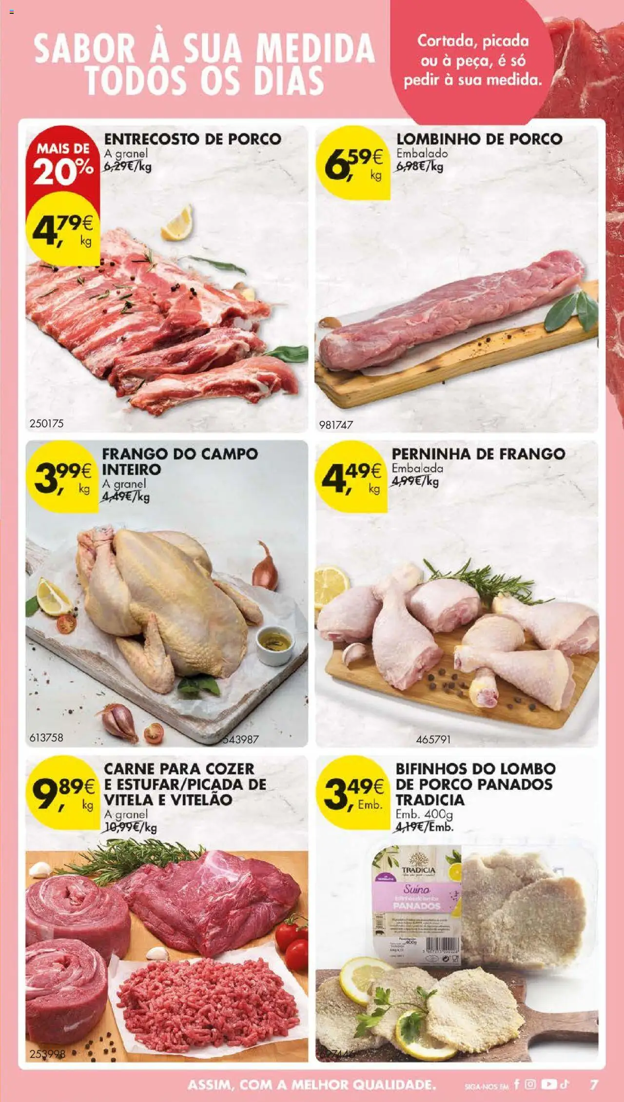 Pingo Doce folheto │ válido de 09.09.2025 | Página: 9 | Produtos: Vitela, Frango, Lombo, Carne