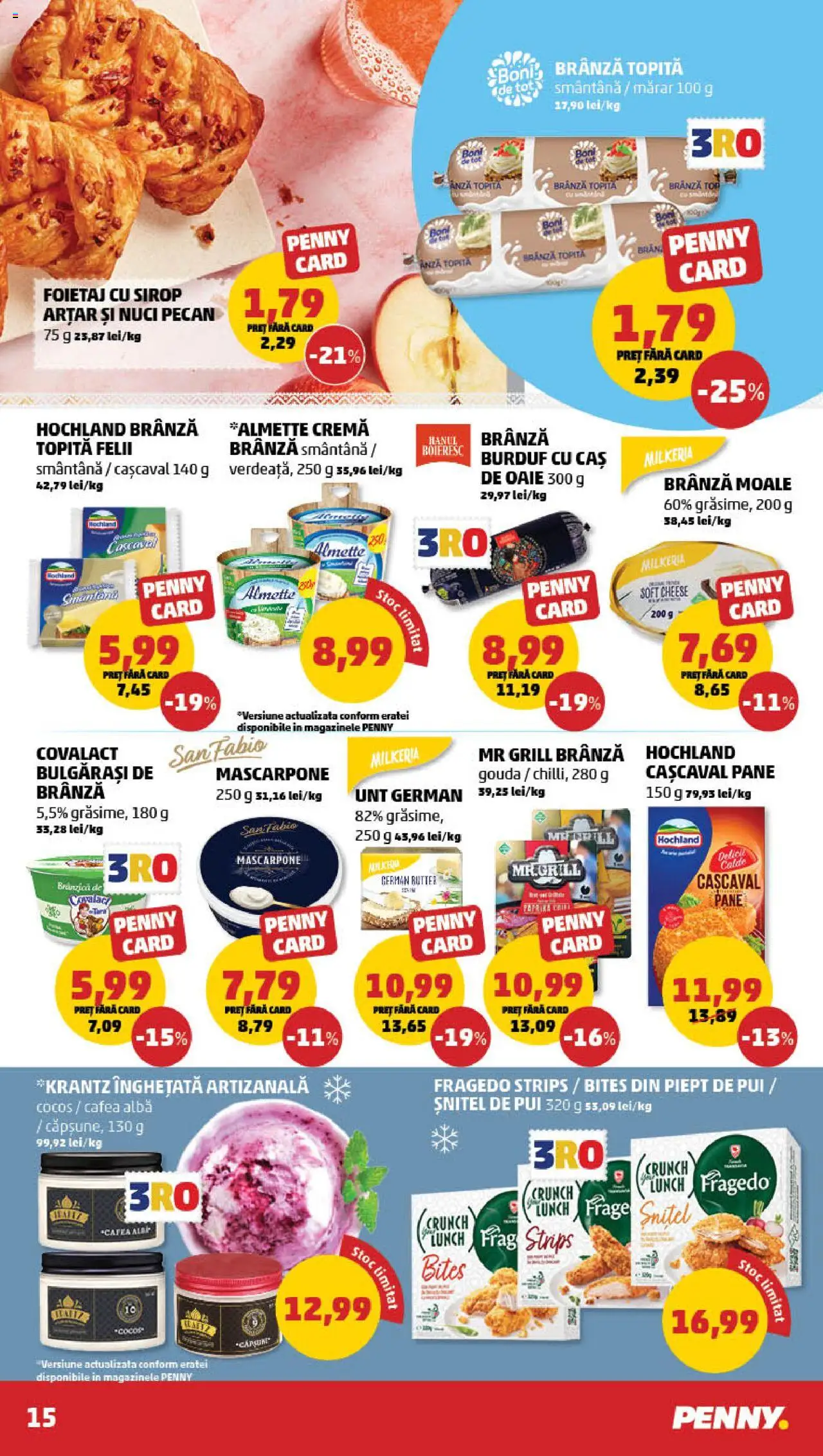 Catalog PENNY – valabil de la 13.08.2025 | Pagină: 15 | Produse: Mărar, Cașcaval, Mascarpone, Smântână