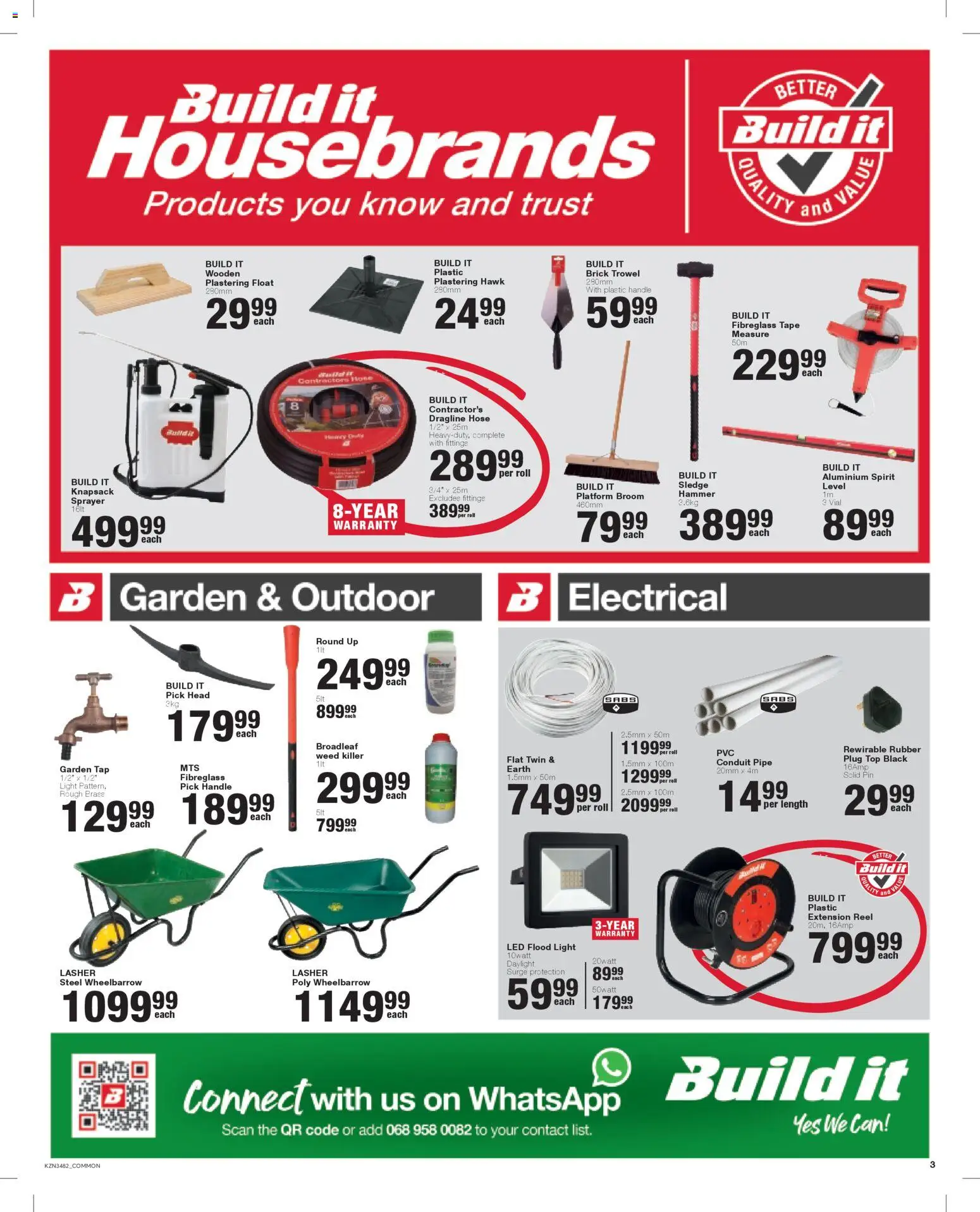 New Build It catalogue – valid from 22.01.2026 | Page: 3 | Products: Hammer, Tap, Pipe, Tape