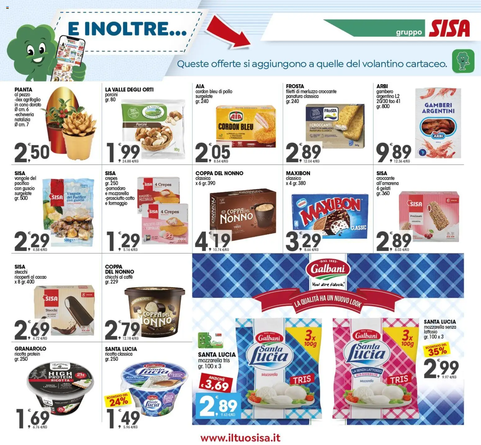 Volantino SISA del 14.11.2025 | Pagina: 11 | Prodotti: Caffè, Pollo, Pomodoro, Formaggio